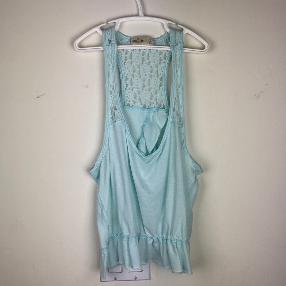 HOLLISTER Light Blue Lace Tank Top